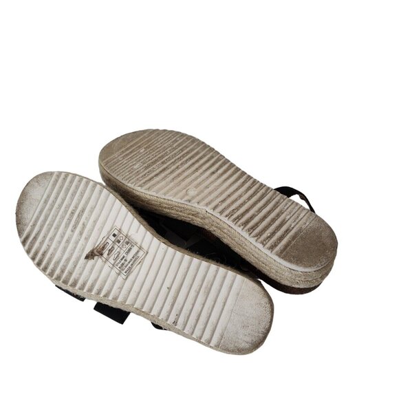 YoKi Chiara Sandal Platform Heels Women Size 9 Black Ankle Strap Stretchy - Picture 6 of 9